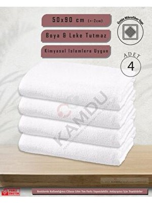 Sualuxe [4 Adet] Büyük Boy Mikrofiber 50X90CM, Spor Havlusu, Kuaför Havlusu, Berber Havlusu, El Yüz Havlusu