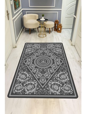 Dolce Mariee Modern Desenli Dijital Baskı Kaymaz Taban Halı H1099