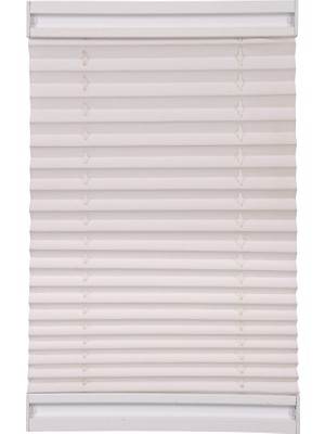  Dimout (Yarı Karartma) Plise Perde Katlanır Cam/ev/ofis Perdesi, Istediğin Ölçüde Beyaz