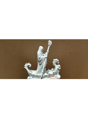 Hasfar Tech Ölüm Geldi — Gotik Tekne Heykeli Dekoratif Biblo