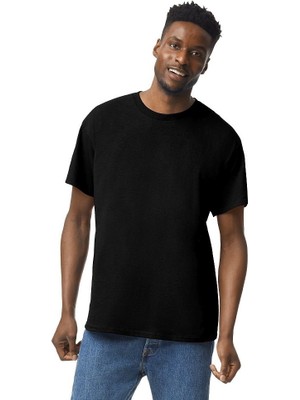 Premium Erkek Bisiklet Yaka %100 Pamuk Uzun Kollu Siyah T-Shirt