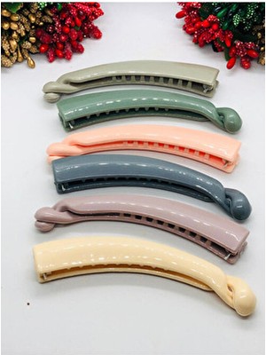 İnderin Kadın 6 Lı Muz Toka- Saç Tokası