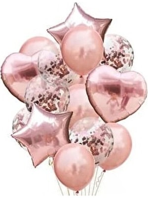 Düvenci Ticaret Çıtıpıtıstore Yıldız Kalp Balon Seti