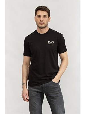 EA7 Erkek Bisiklet Yaka T-Shirt
