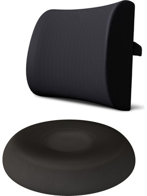 Konforlu Ortopedik Oturma Minderi ve Bel Destek Yastığı Seti