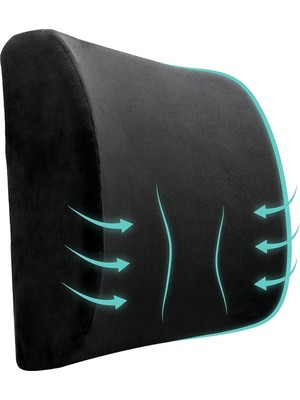 Ortopedik Ofis ve Araç Koltuk Bel ve Sırt Destek Yastığı