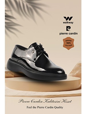 Pierre Cardin 70914 Siyah Rugan Hakiki Deri Erkek Casual Ayakkabı Düğün Ayakkabısı