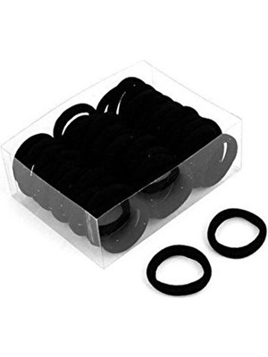 Omac 5'li Kadın Siyah Saç Lastik Toka Seti