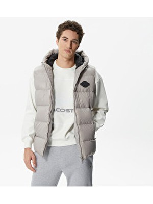 Lacoste Erkek Kapitone Gri Yelek