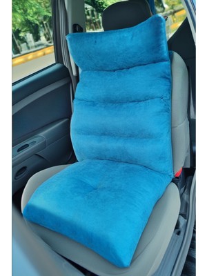 Mavi Nefes Alabilen Oturma Minderi, Bel ve Sırt Desteği, Ortopedik Konfor