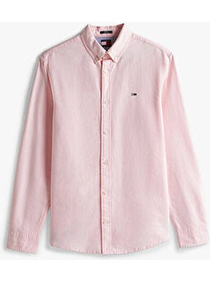 Tommy Hilfiger Regular Fit Oxford Erkek Pembe Gömlek