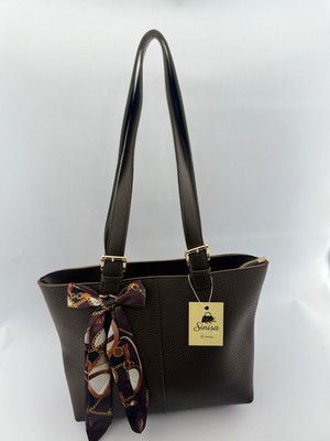 Sinisa Bag Kadın Fular Detaylı El ve Omuz Çantası