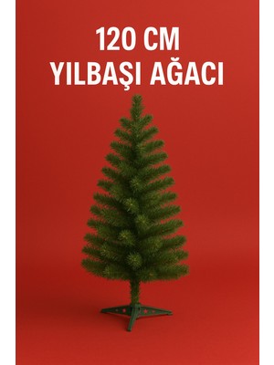 Empressco 120 cm Çok Renkli 100 Dallı Yeşil Yılbaşı Ağacı, Canlı ve Şık Süsleme Için Mükemmel