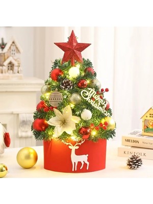 Empressco Kırmızı Keçe Süs Ağacı Alt Tabanı, Yılbaşı Dekorasyonu Için Şık ve Renkli Tasarım