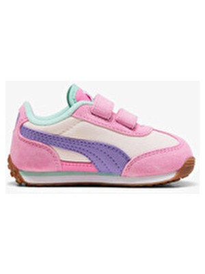 Puma Easy Rider Kadın Bebek Spor Ayakkabı Pembe Kumaş Düz Taban Cırtlı Bağlama