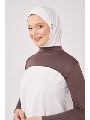 Melodi Scarf Balıkçı Yakalı Boyunluklu Kolluk Kahverengi