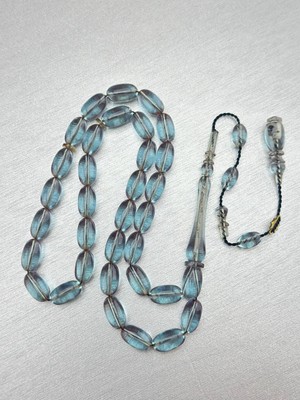 Mavi Ateş Kehribar Tespih – Usta Ramazan Güneş