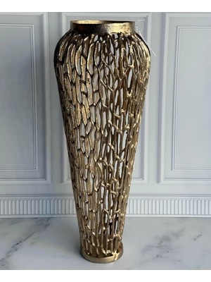 CITY gold Pirinç Vazo Dekoratif 72 cm
