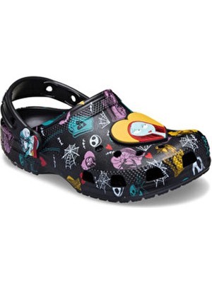 Crocs Classic Clog K Nightmare Multi Çocuk Terlik Siyah Eva Malzemeden Tüm Sezon Kullanıma Uygun