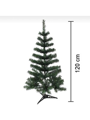 Empressco 120 cm Yeşil Çam Ağacı, Plastik Ayaklı, Doğal Görünüm, Yılbaşı Dekorasyonu
