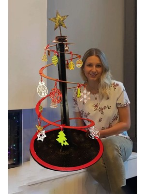 Empressco Renkli 80 cm Yılbaşı Ağacı Seti, Süsleriyle Şık ve Eğlenceli Dekorasyon
