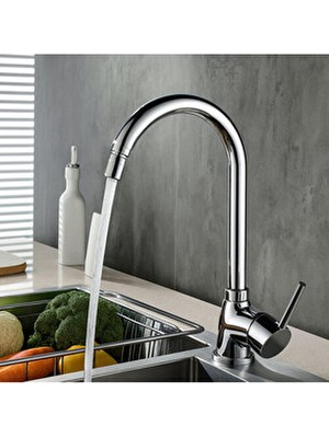 Viosa 360 Derece Oynar Başlıklı Çubuk Kol Mutfak Evye Bataryası