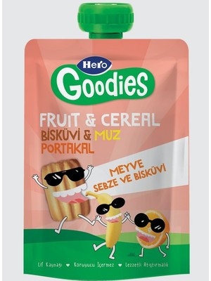 Hero Goodies Muz Portakal Bisküvi Havuç 100 gr
