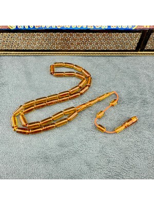 Usta Işçilikli Osmanlı Ağızlık Sıkma Kehribar Tespih