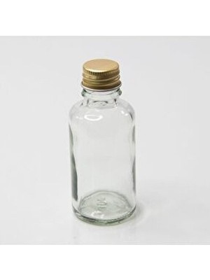  cam kolonya şişesi 50 cc tıpalı altın kapaklı 30 adet