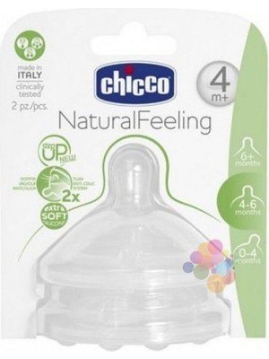 Naturalfeeling Biberon Emziği 4 Ay+ Akış Ayarlı 2li