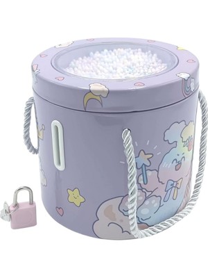 Kilitli Metal Yuvarlak Kumbara