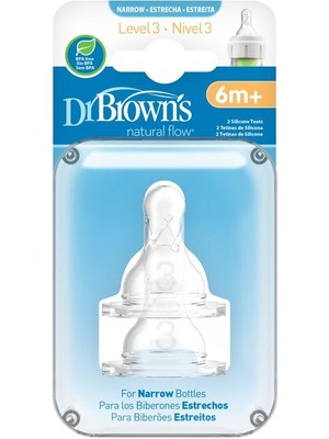 Dar Ağız 3.evre 2li Silikon Biberon Emziği
