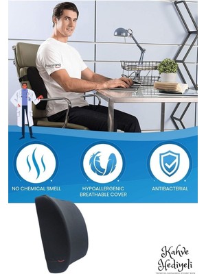Yüksek Konforlu Ortopedik Sırt Destek Yastığı, Araç ve Sandalye Için