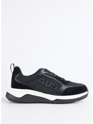 4us Siyah Erkek Sneaker Daddy 200