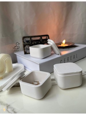 Küp Görünümlü Dekoratif Tabak Kase 3’lü