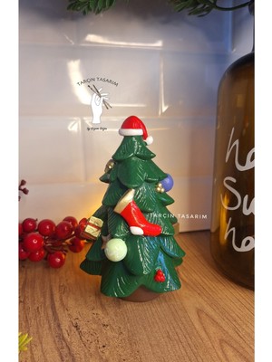 Empressco Yeşil Yılbaşı Çam Ağacı ve Süsleri, 13X8 Cm, Neşeli Tatil Dekoru