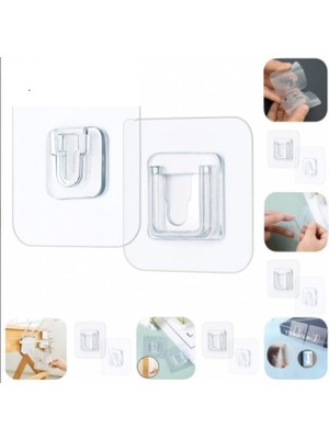 Geçmeli Klips Eşya Sabitleme Askısı 6lı Set