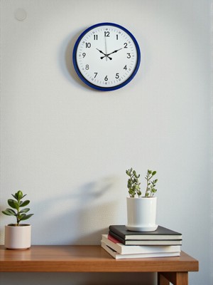 Zentime 36 cm Lacivert Dekoratif Duvar Saati