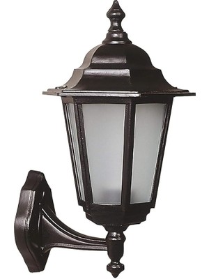 CetKing 68054 Bahçe Aplik, 60 W, Siyah