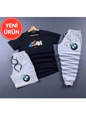 Yeni Sezon  3lü Takım Eşofman - Şort- Thşört  Şortlu Eşofman Takımı