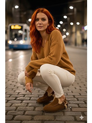 Manijero Premium Seri Alba Hakiki Deri Sandalet Terlik Taba Erkekler İçin Rahat Soft Footbed