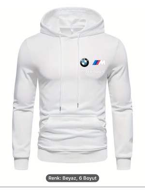 Kanguru Sweatshirt Içi Polarlı Mevsimlik Bmwmotorsport Baskılı