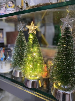 Empressco Parlak Ledli 25 cm Karlı Yeşil Yılbaşı Ağacı, Şık ve Güzel Hediye Seçeneği