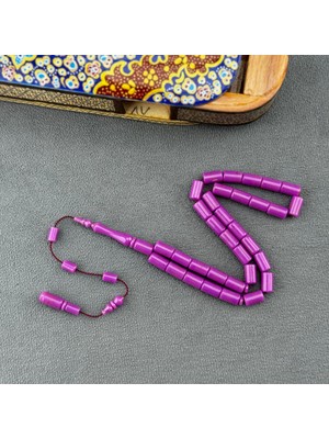 Usta Imzalı Eflatun Eski Obje Katalin Tespih | Koleksiyonluk Nadir Renk