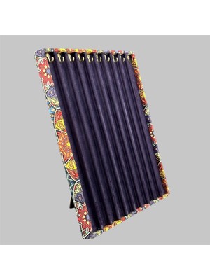 Otantik Desenli 10'lu Koleksiyon Kadife Kumaşlı Katlanabilir Ayaklı Tesbih Panosu