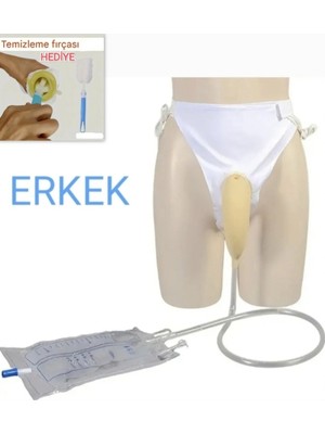 BBS Külotlu Idrar Toplayıcı Aparat – 2000 ml Taşınabilir Hasta ve Yaşlı Bakım Torbası Erkek