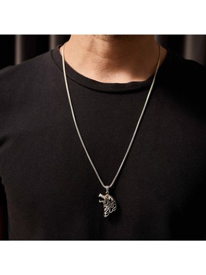 Umut Silver Aslan Figürlü 925 Ayar Gümüş Kolye Ucu