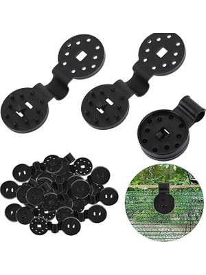 CetKing Gölge Bezi Ağır Hizmet Kilidi Tutacağı, Gölge Bezi Plastik Klipsler, Güneşlik Net Gölgeleme Sabit Klips Tokası Plastik, Rüzgar Geçirmez Tente Kelepçesi Tutacağı, Güneşlik Net Için Yuvarlak Plastik