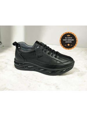 Daniel Ruffo Z-1571.75 Hakiki Deri Kaymaz Lastikli Suya Dayanıklı Ortopedik Erkek Günlük Casual Ayakkabı