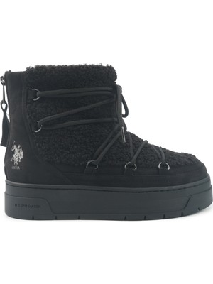 U.s. Polo Assn. Harper 5pr Siyah Kadın Kar Botu